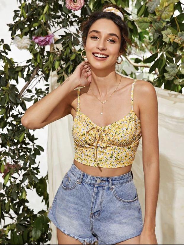 Shein shop yellow top