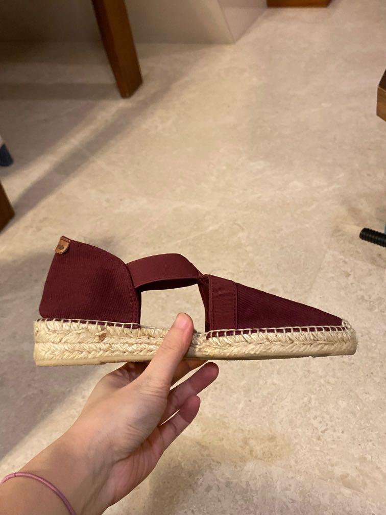 Maroon espadrilles top