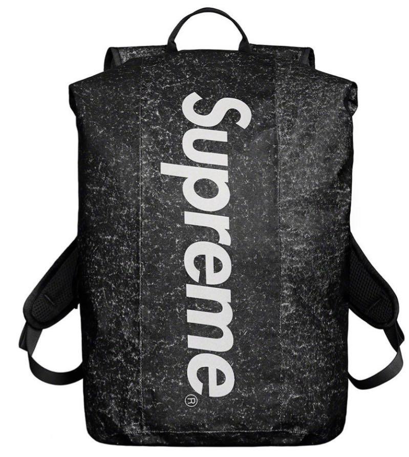 Supreme FW20 waterproof reflective speckled backpack-Black, 男裝