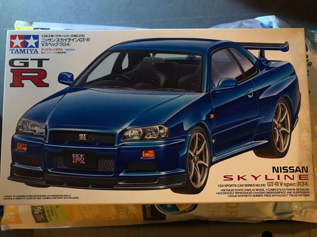 Tamiya 1 24 Nissan Skyline R34 Gtr V Spec 玩具 遊戲類 玩具 Carousell Tamiya 1 24 Nissan Skyline R34 Gtr V Spec 玩具 遊戲類 玩具 Carousell