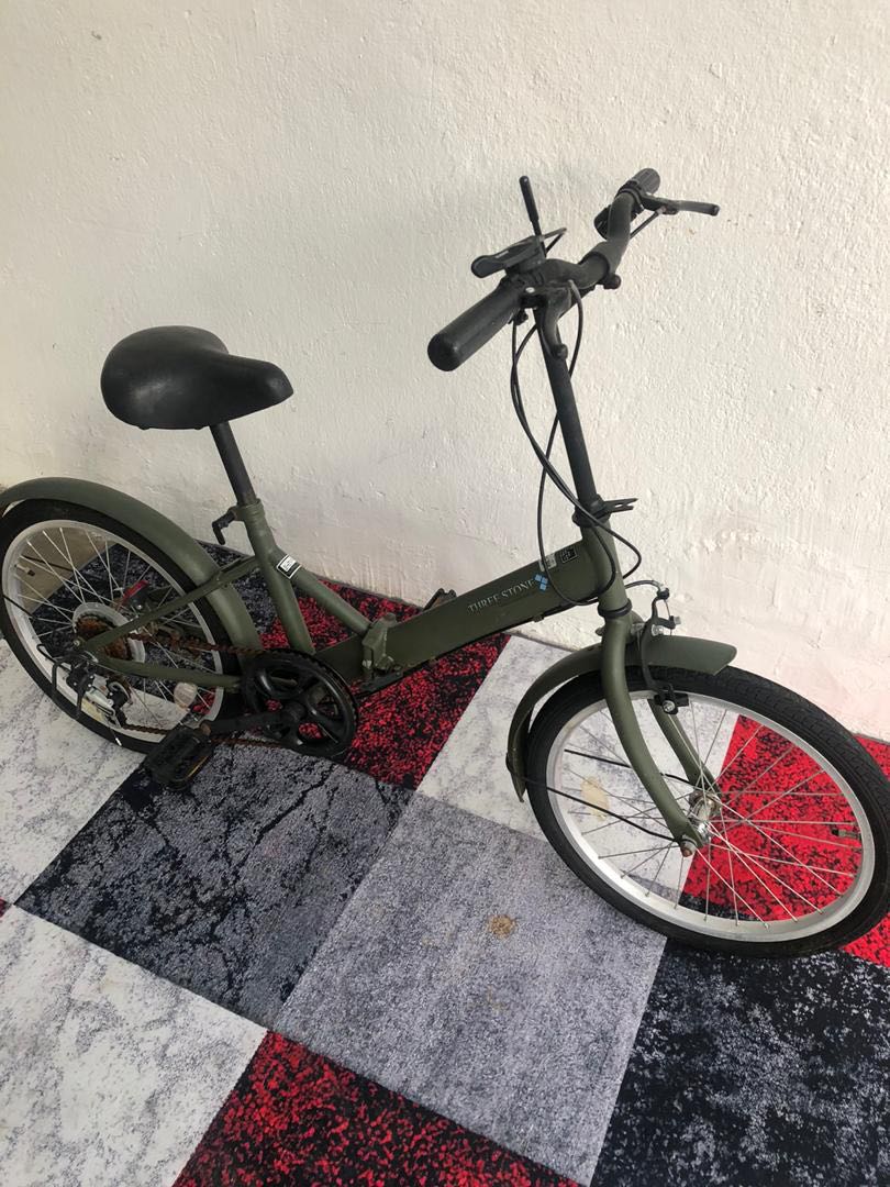 Three Stone folding bike 6 speed shimano