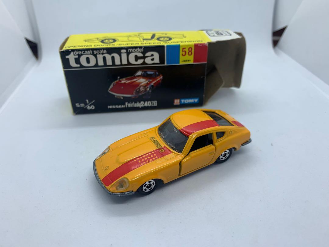 Tomy Tomica 黑盒58 Nissan Fairlady 240zg Japan 日本製塞車場之狼box Set 玩具 遊戲類 玩具 Carousell