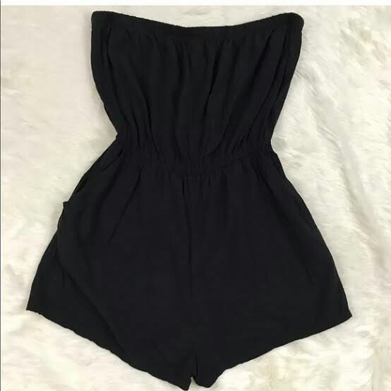Black tube deals top romper