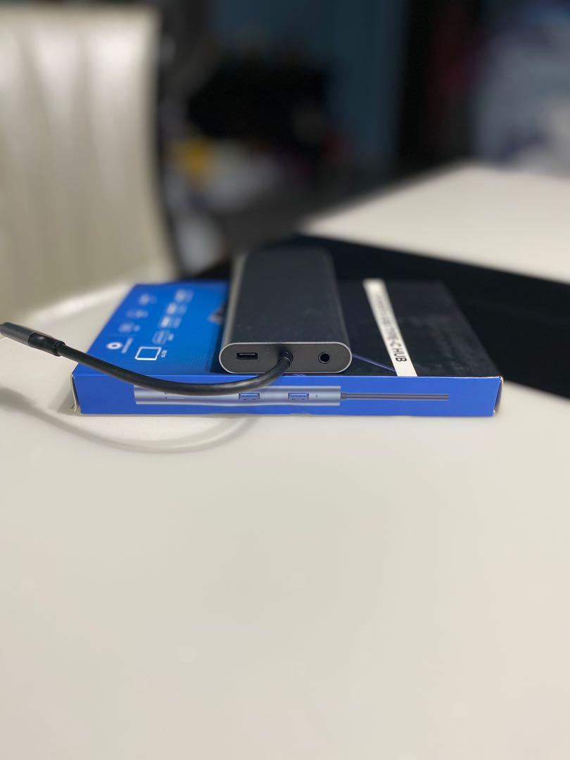 USB C Hub, Type C Hub, TOTU 11-In-1 Adapter with Ethernet, 4K