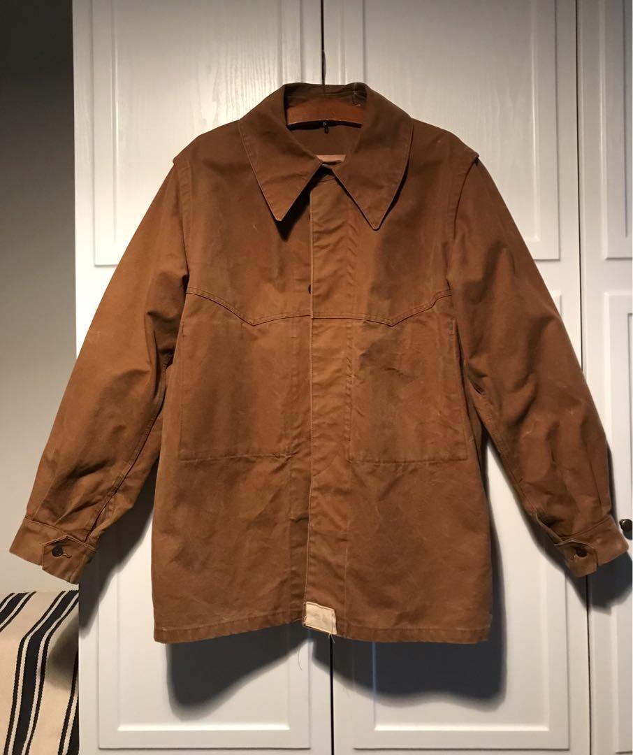 vintage french 60s railway work jacket, 男裝, 外套及戶外衣服