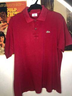 Vintage Lacoste Polo Shirt (Maroon)