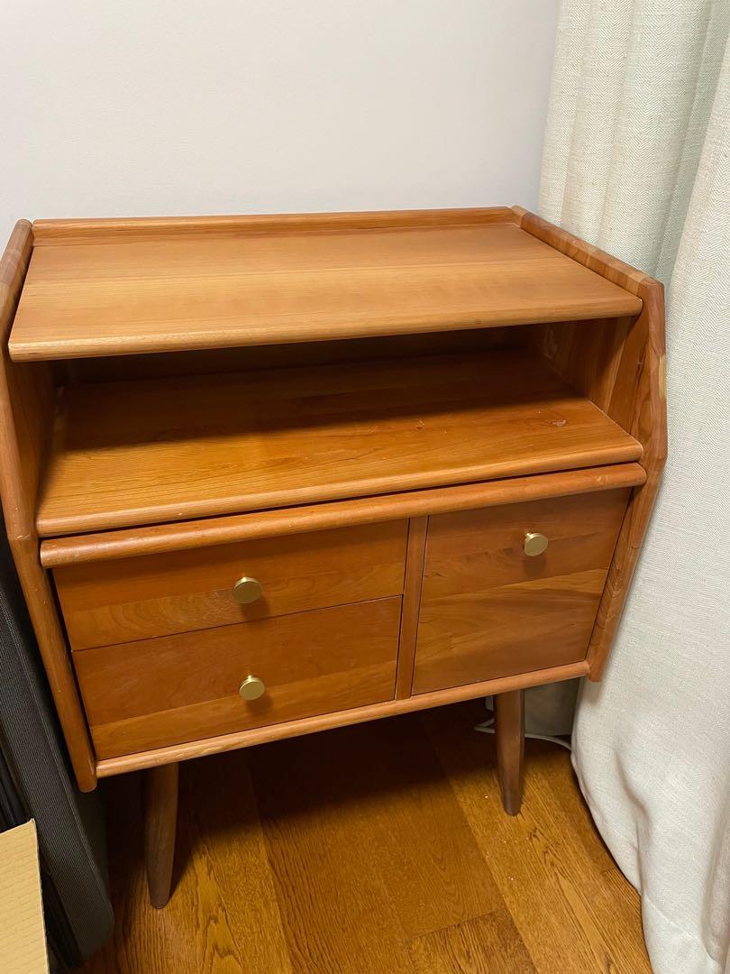 Vintage Style Cherry Wood Dressing Table, Furniture & Home Living