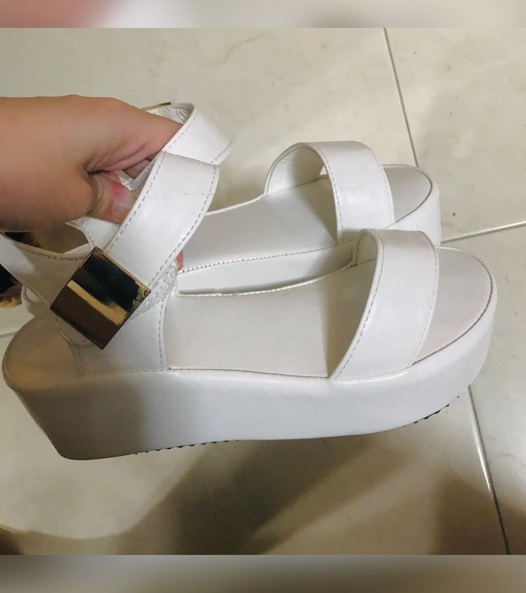 platform sandals velcro straps