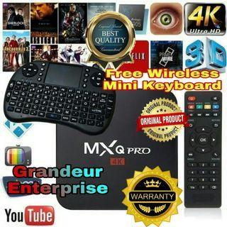 【4GB/64GB】MXQ PRO 5G 4K Android Ultra HD TV Box #Android 10.1 WIFI:2.4G/
