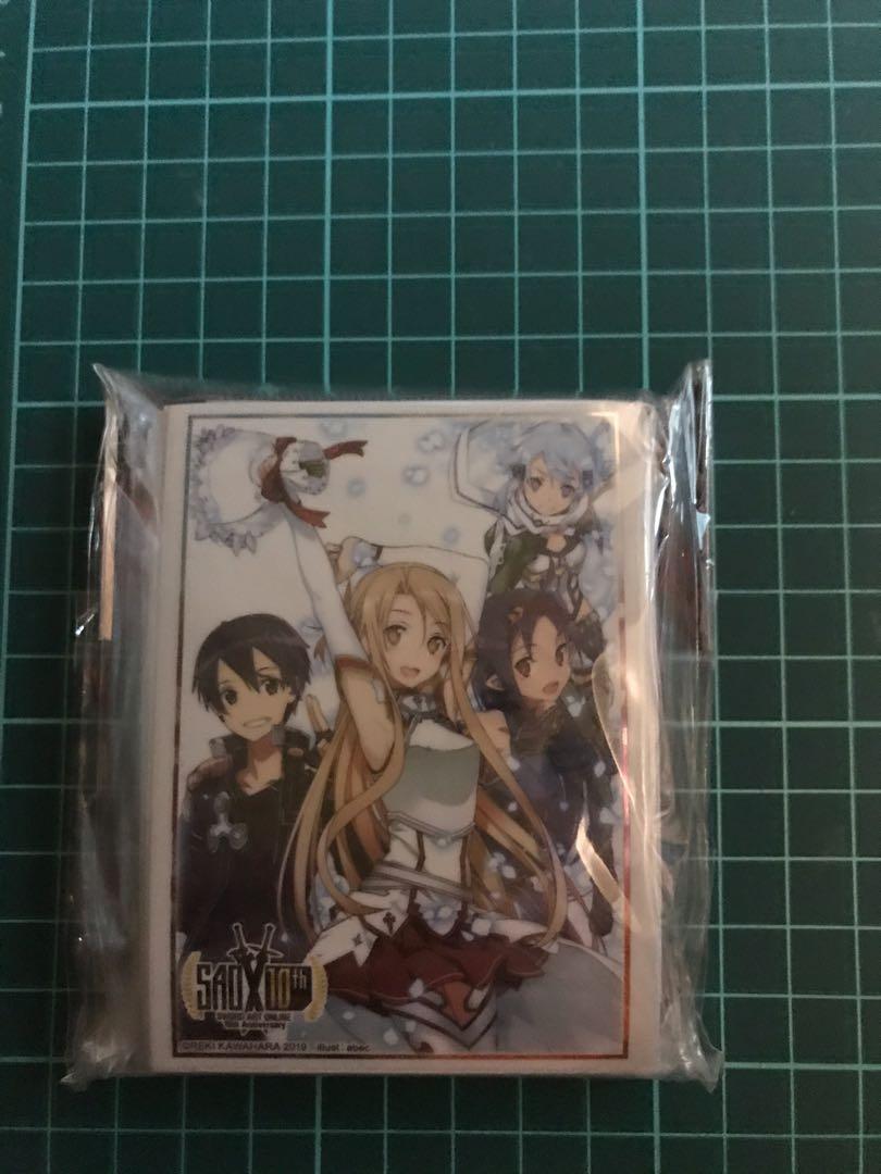 全新刀劍神域十周年紀念卡套abec Sword Art Online Sao 60個ws 卡套 興趣及遊戲 玩具 遊戲類 Carousell