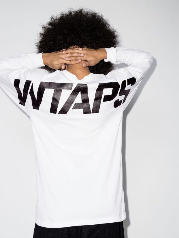 現貨] WTAPS Stencil Long sleeve T shirt/White /Size 02 M, 女裝 