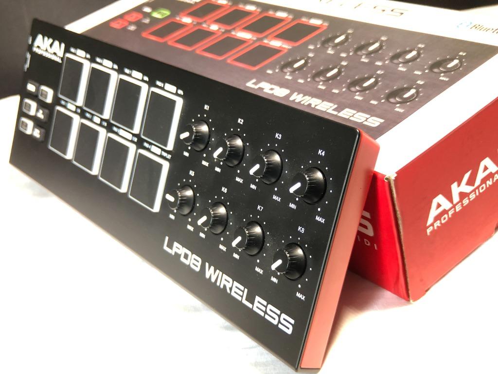 Akai LPD8 Wireless Bluetooth MIDI Pad Controller, Hobbies & Toys, Music