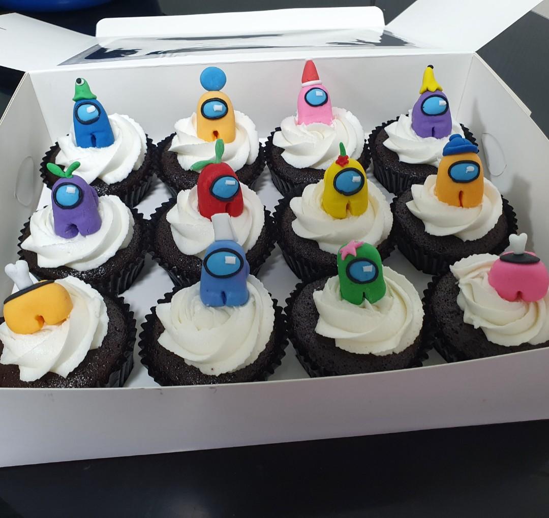 Among us Cupcakes, Food & Drinks, Baked Goods on Carousell