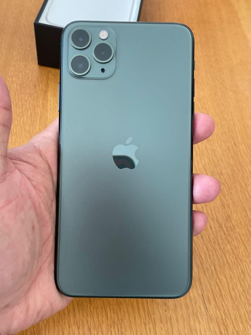 Apple iPhone 11 Pro Max 256g Midnight Green 午夜綠, 手提電話, 手機 