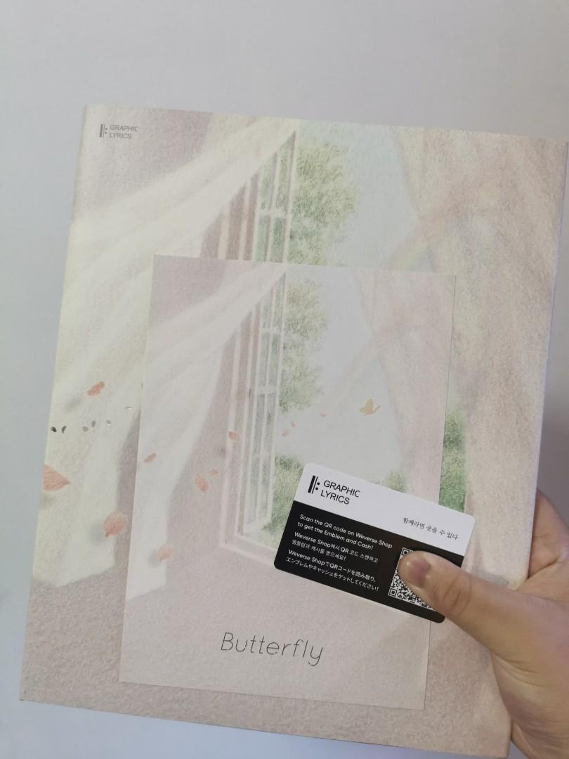 Bts Butterfly Graphic Lyrics Book Hobbies Toys Memorabilia Collectibles Fan Merchandise On Carousell