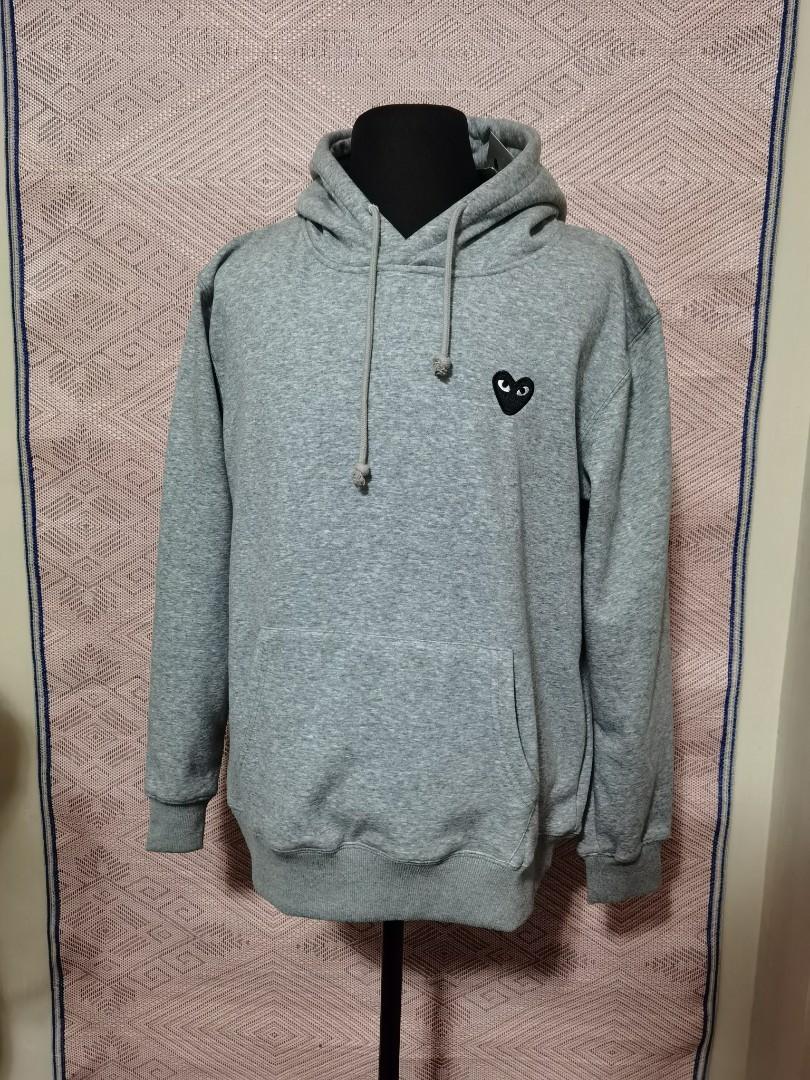Cdg gray deals hoodie