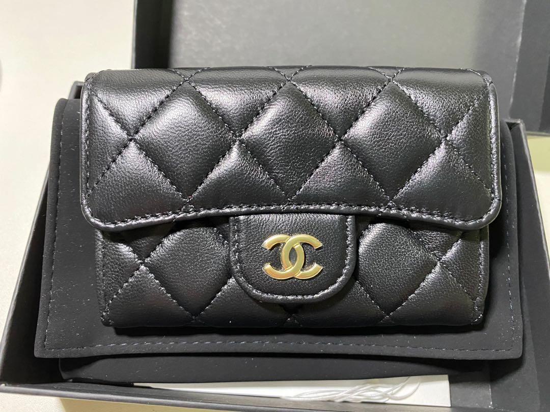 Chanel Classic Cardholder, Lambskin, Black