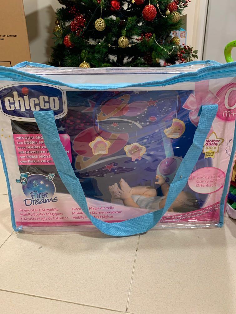 Chicco First Dreams Magic Star Cot Mobile Babies Kids Infant