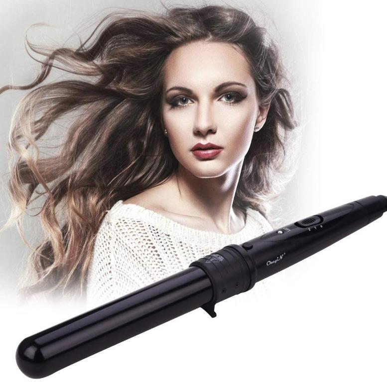 CkeyiN Curling Wand Ceramic 32mm Barrel Hair Curler for Large Loose Curls Torn packaging