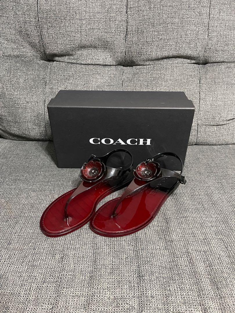 coach jelly sandals