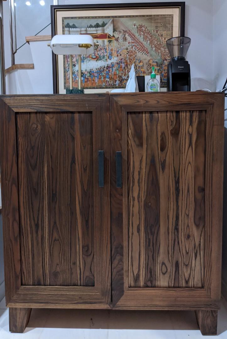 Marin natural store bar cabinet