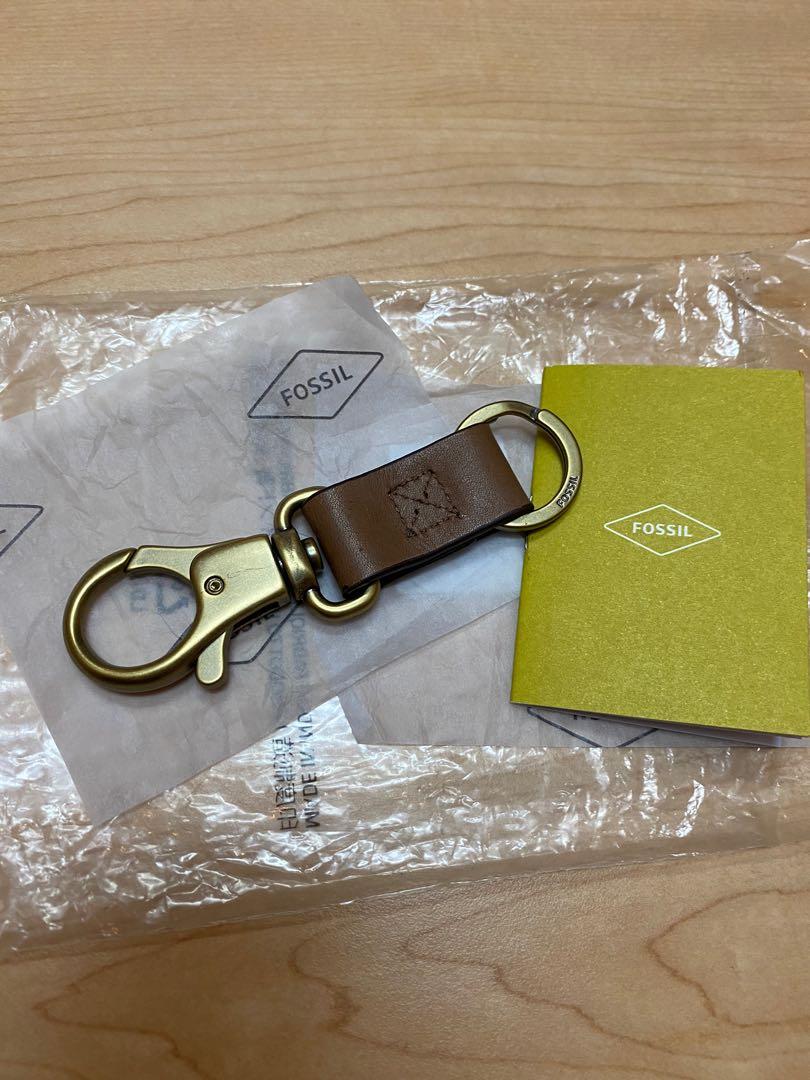 Fossil on sale leather keychain