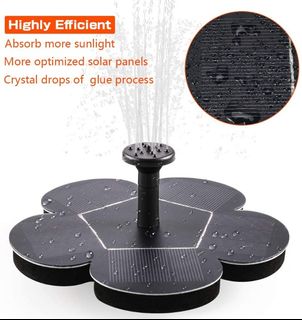Free Delivery Zoto Solar Fountain Pump Garden Watering Submersible Outdoor Solar Water Pump For Birdbath Pond Pool Patio Lawn And Garden Decoration Electronics Others On Carousell