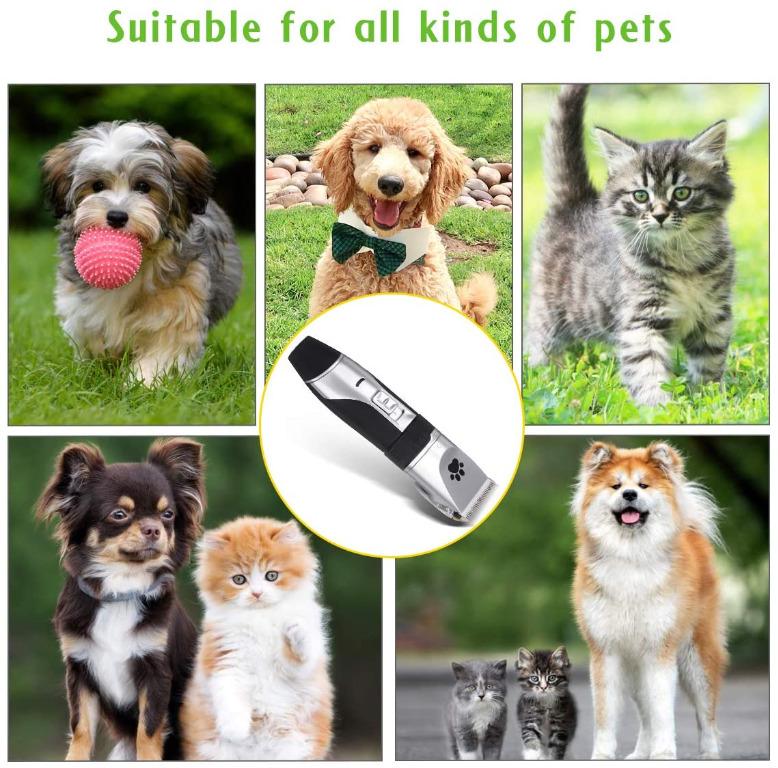 FreeDelivery Dog Grooming Clippers Focuspet 2 Speed Adjustable Dog Clippers Rechargeable Cordless Low Noise Dog Clippers Kit Electric Hair Trimming