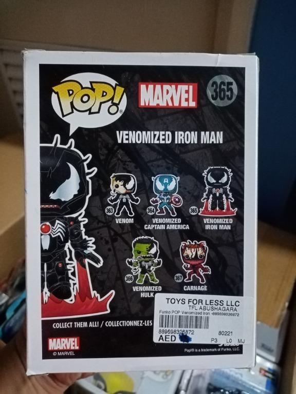 Figurine Funko POP Venom Iron Man - Marvel Venom n° 365 - Marvel