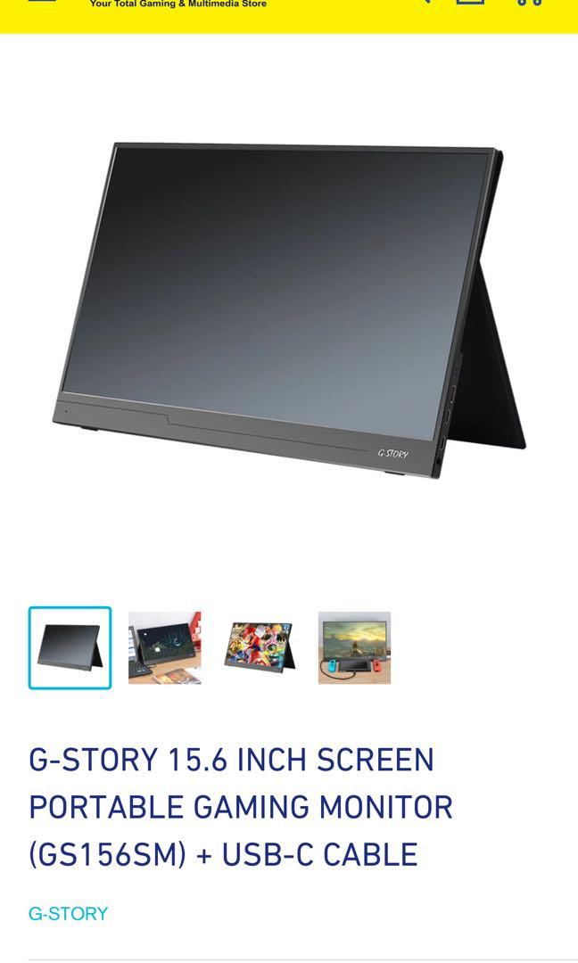 G Story Gs156sm Portable Monitor Computers Tech Parts Accessories Monitor Screens On Carousell