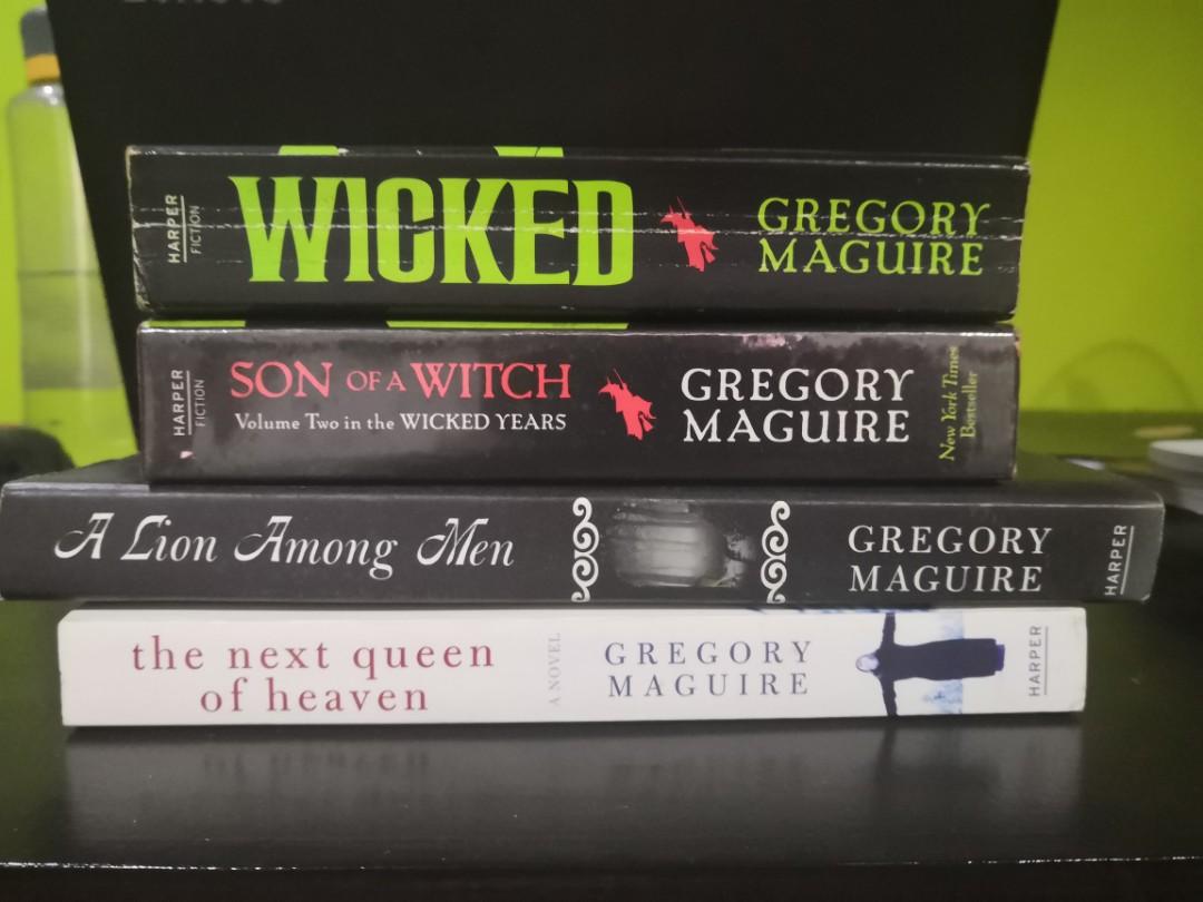 Gregory Maguire Set (4 books)--Repriced (Category: Storybooks) located in Marikina City. Submitted by trishatn (Listing ID 1060075331, Image 1). Description: Wicked Son of A Witch A Lion Among Men The Next Queen of Heaven kindly send me a message for additional pictures.