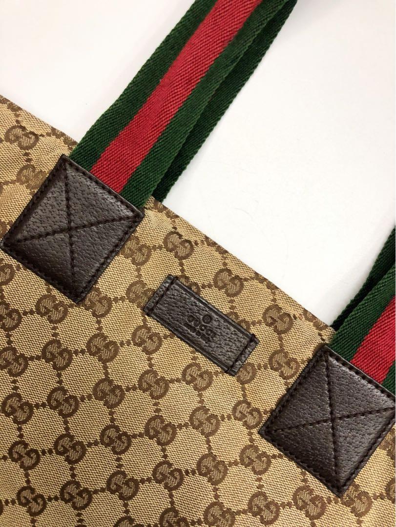 Preloved Gucci GG CANVAS Sherry Line Tote 211970002122 030623 – KimmieBBags  LLC