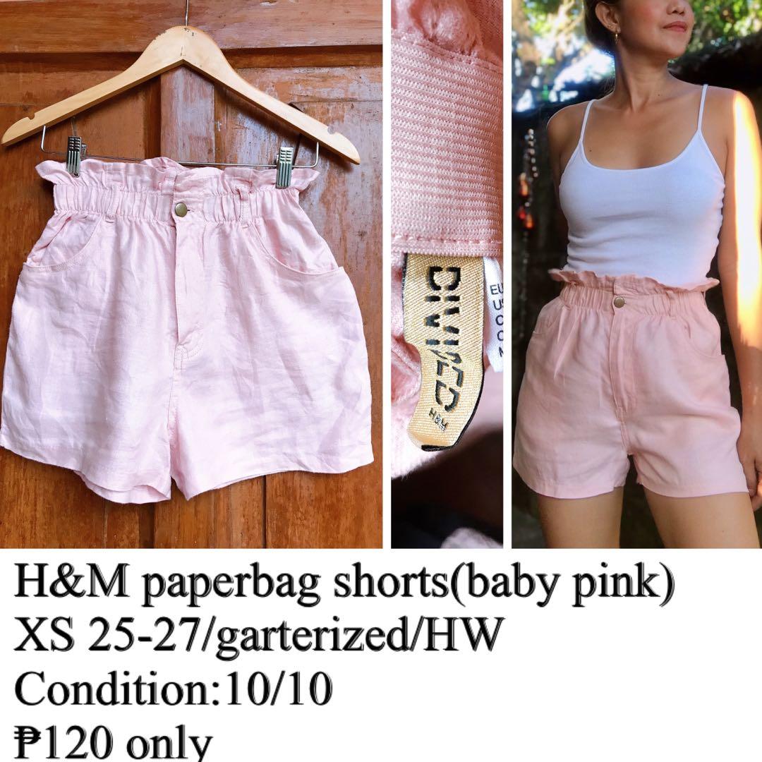 H and m new arrivals paper bag shorts