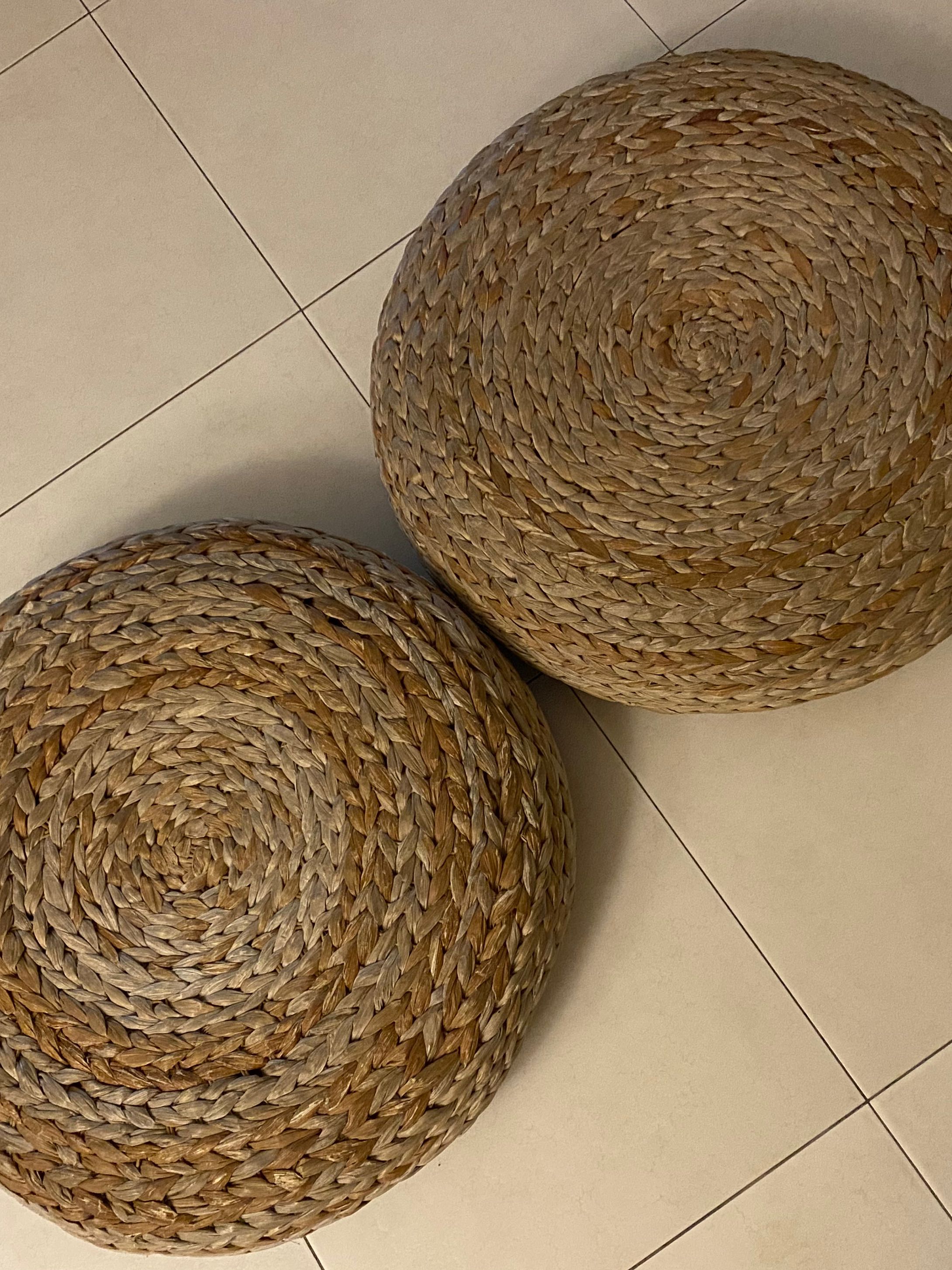 IKEA ALSEDA banana fiber stools, Furniture & Home Living, Home Decor