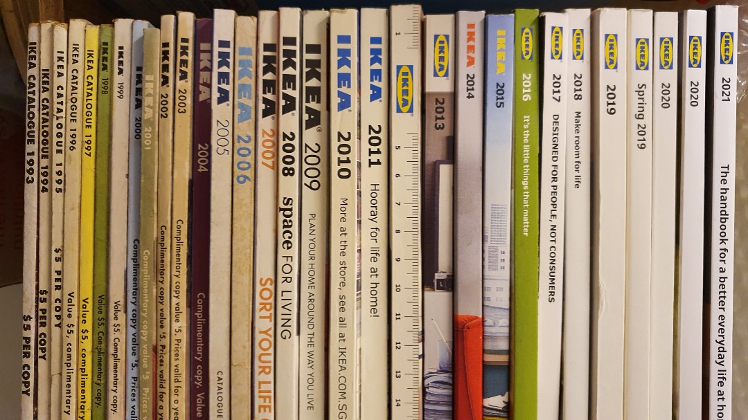 IKEA Furniture Catalogue Annual Books Heritage Collection Set from