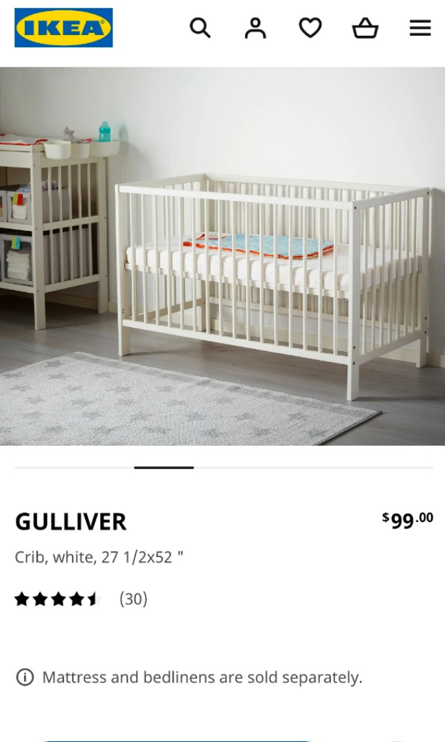 Moving out IKEA GULLIVER Crib Babies Kids Baby Nursery Kids