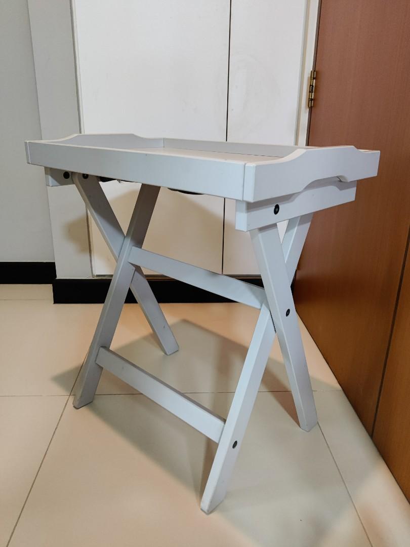 IKEA MARYD tray table grey