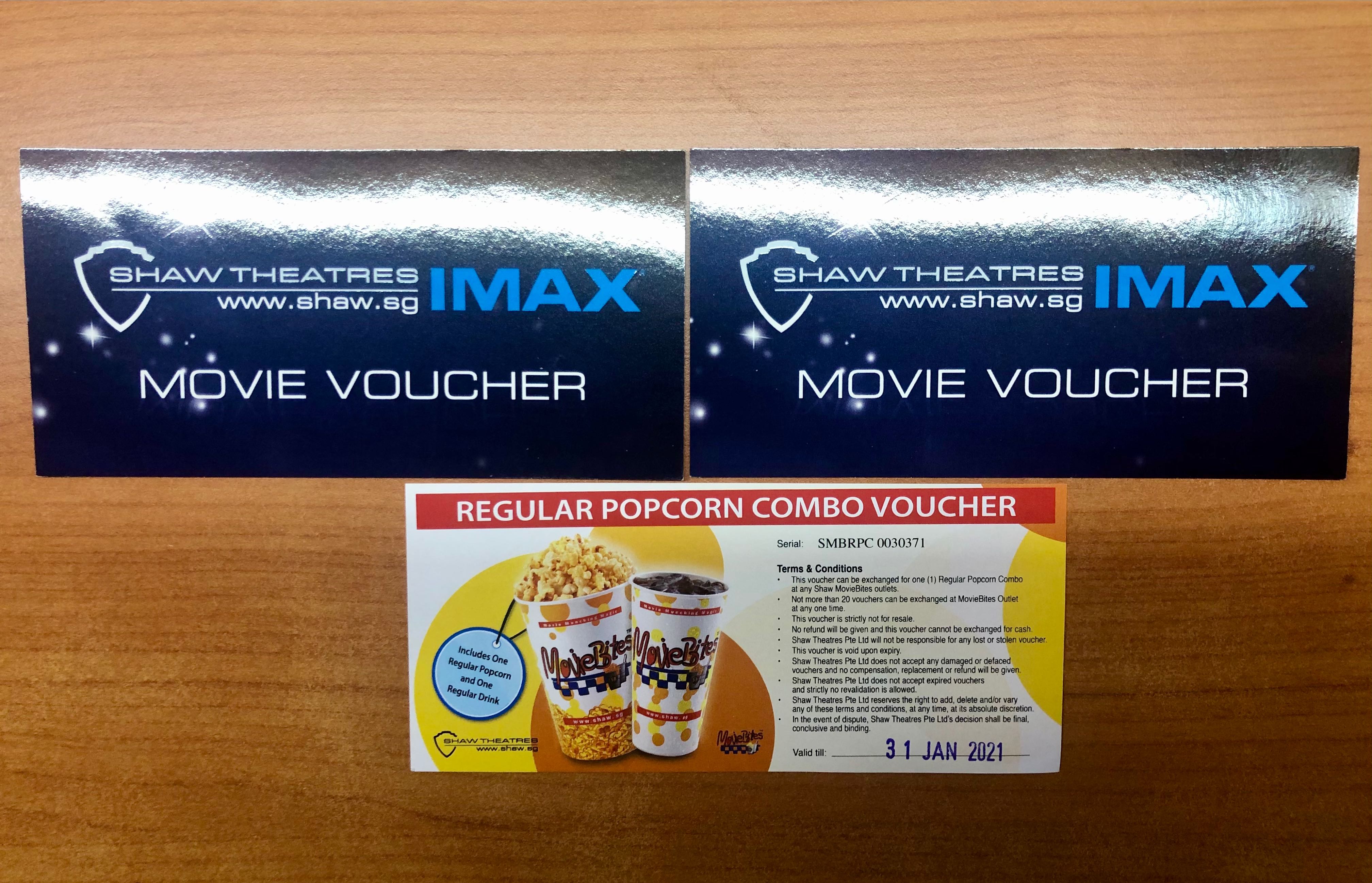 IMAX movie ticket (Demon Slayer Mugen Train now showing on IMAX