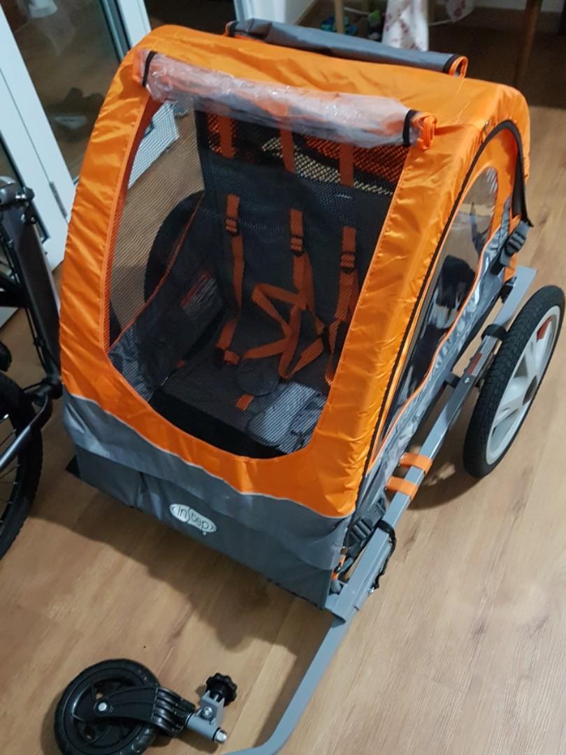 instep quick n ez double bicycle trailer