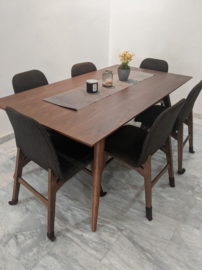 Japanese Style Solid Wood Table And Chairs Set Furniture Tables Chairs On Carousell Care of solid wood tables. carousell