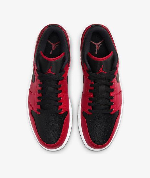 Nike air jordan 2024 1 low black red