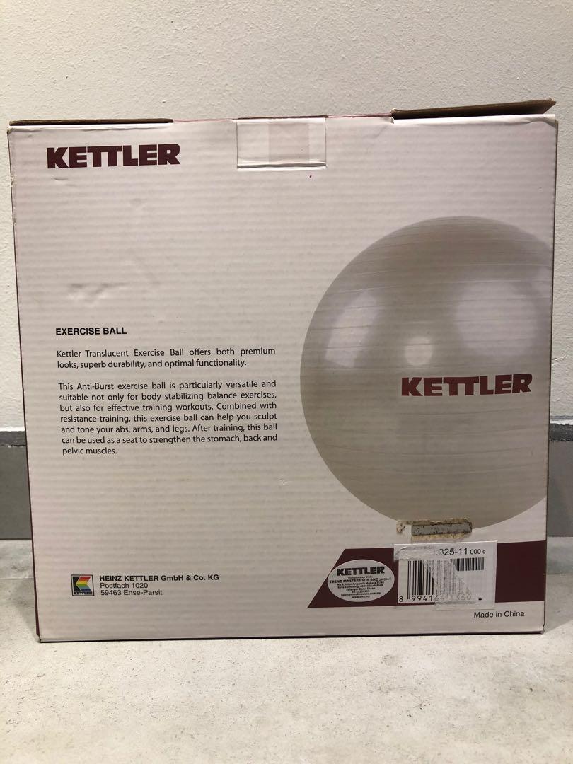 Kettler Exercise Ball 65cm Brand New Sports Weights Gym Equipment On Carousell