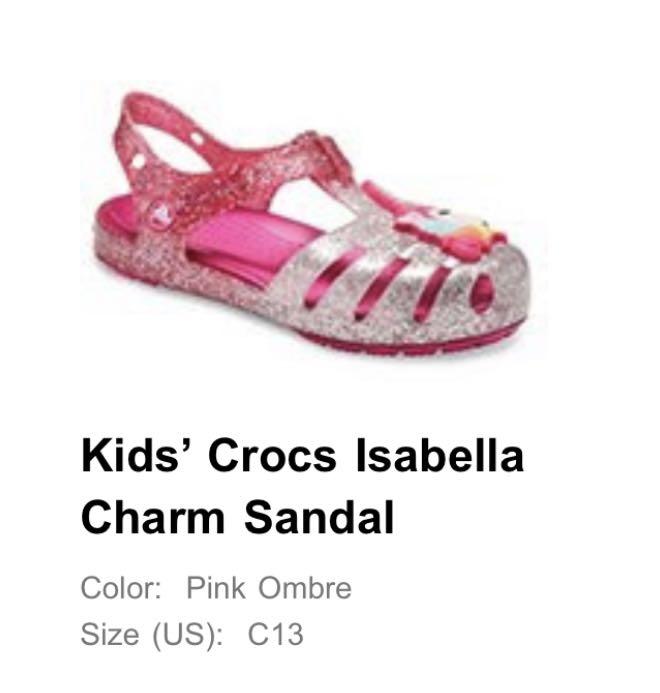 Kids Crocs Isabella Charm Sandal 