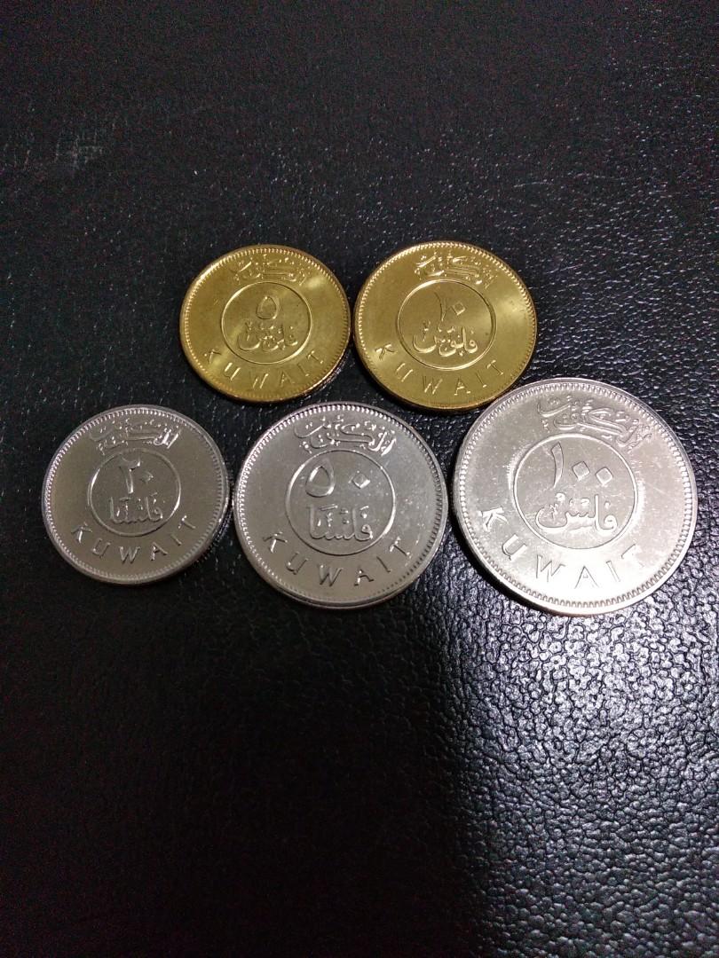 全新Kuwait 科威特5枚/全, 興趣及遊戲, 收藏品及紀念品, 錢幣- Carousell