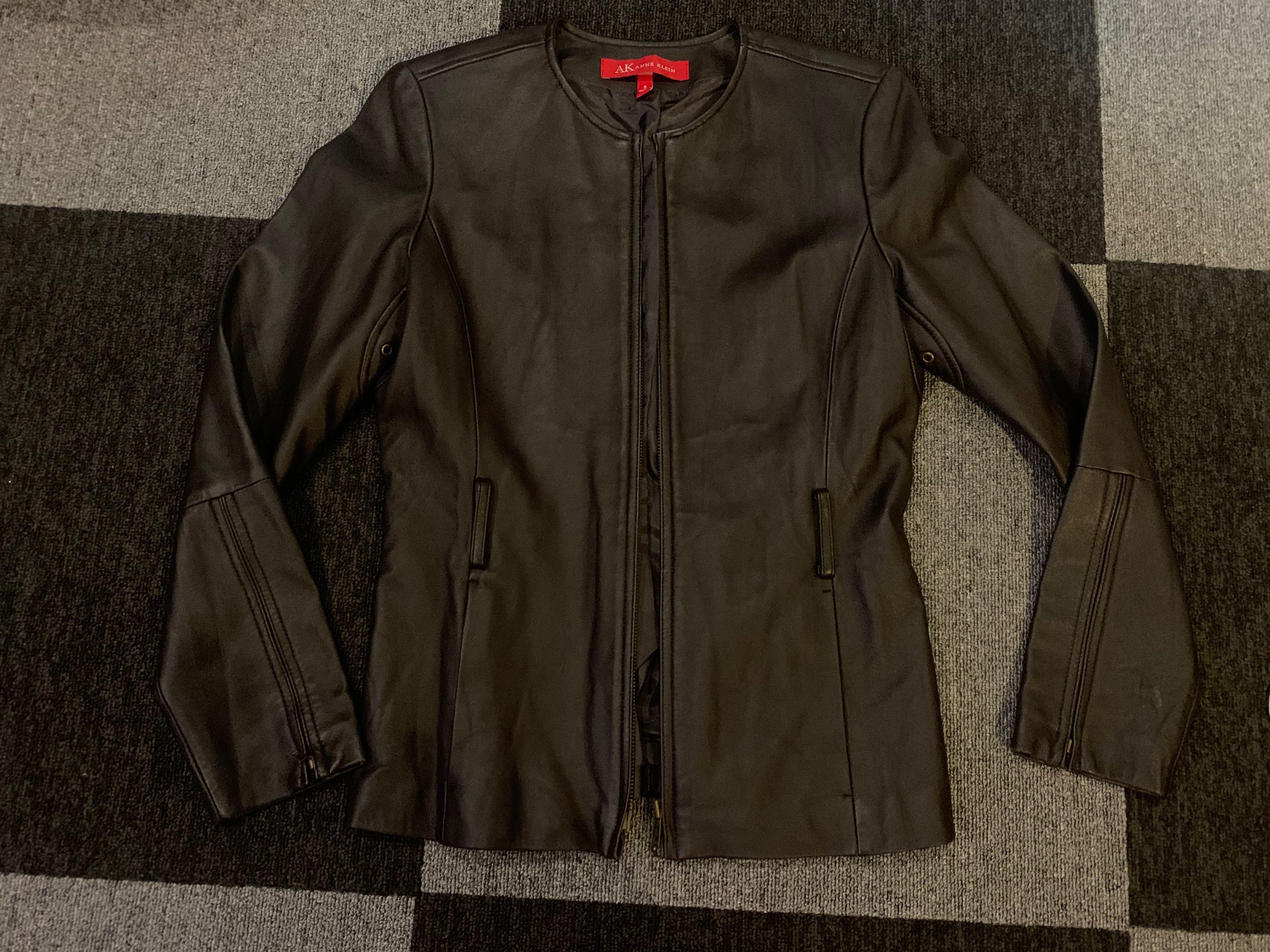 anne klein leather jacket