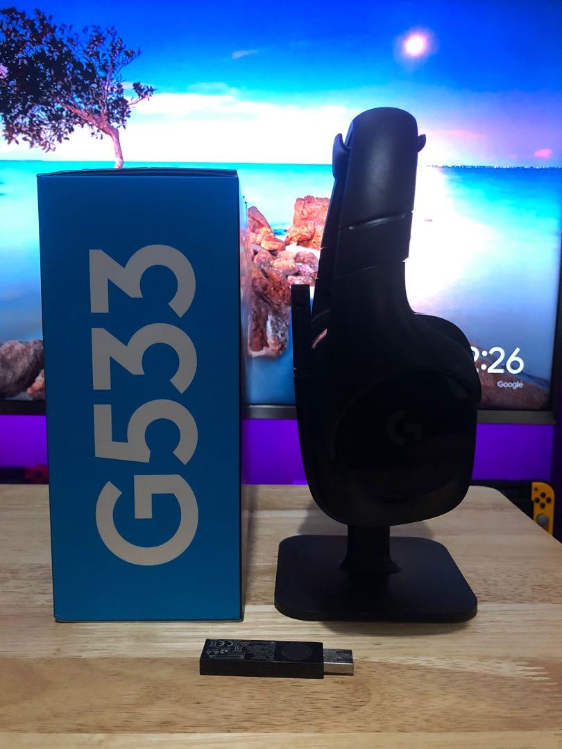 logitech g533 dts 7.1 surround wireless gaming headset
