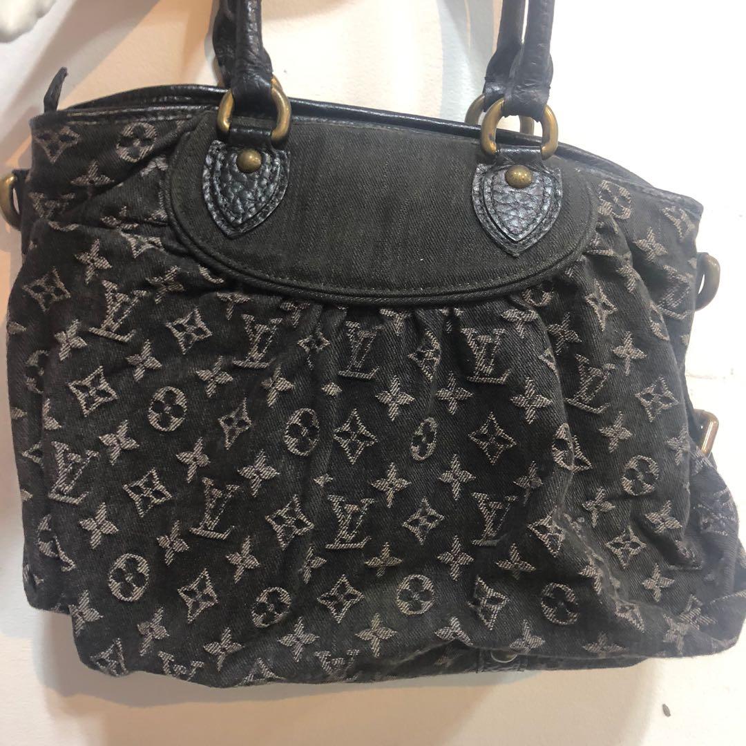 Louis Vuitton Black Denim Monogram Denim Neo Cabby MM Bag, Luxury, Bags &  Wallets on Carousell