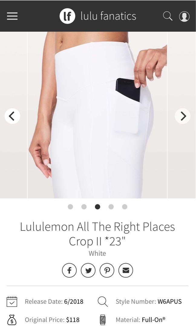 Lululemon Align Crop 23 - Chambray - lulu fanatics