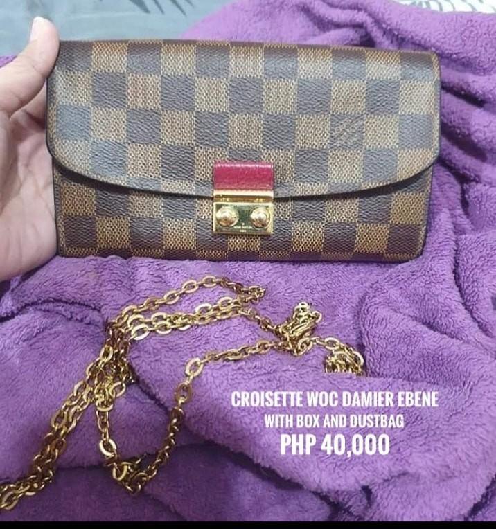 Louis Vuitton LV Croisette Wallet on Chain WOC, Luxury, Bags & Wallets on  Carousell