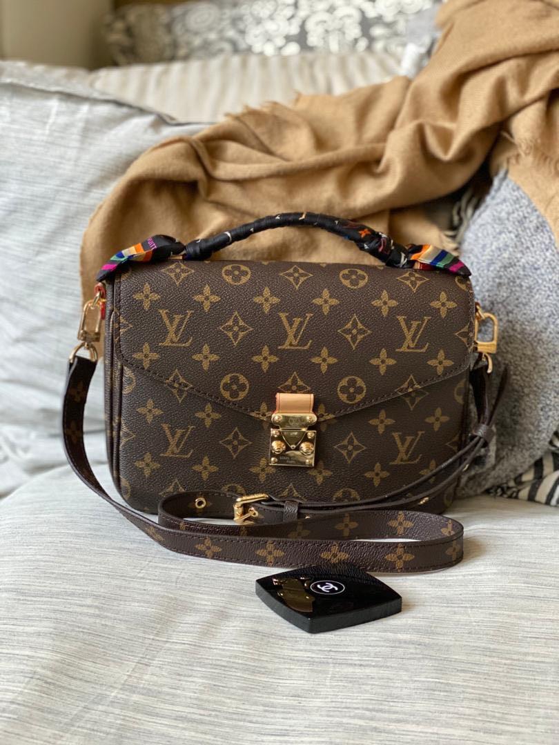 LV Pochette Metis with Hermes Twilly handle